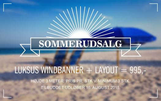 sommerusalg windbanner og beachbanner til skarp pris