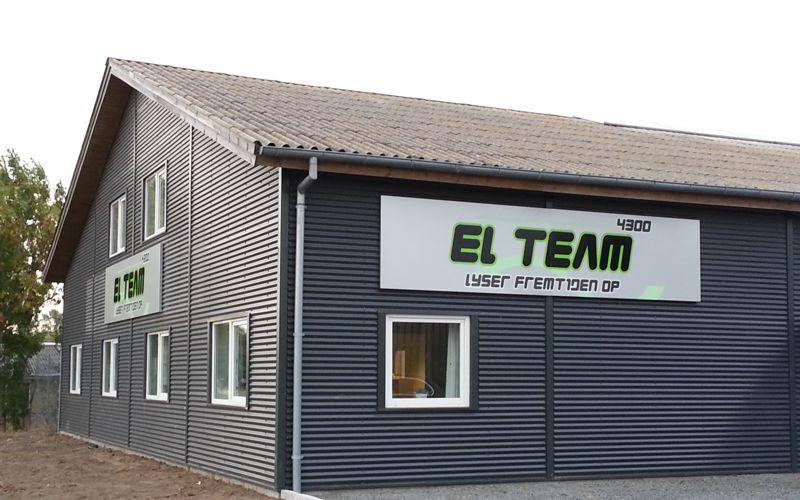 alubakke med folie og storformatprint - el team 4300