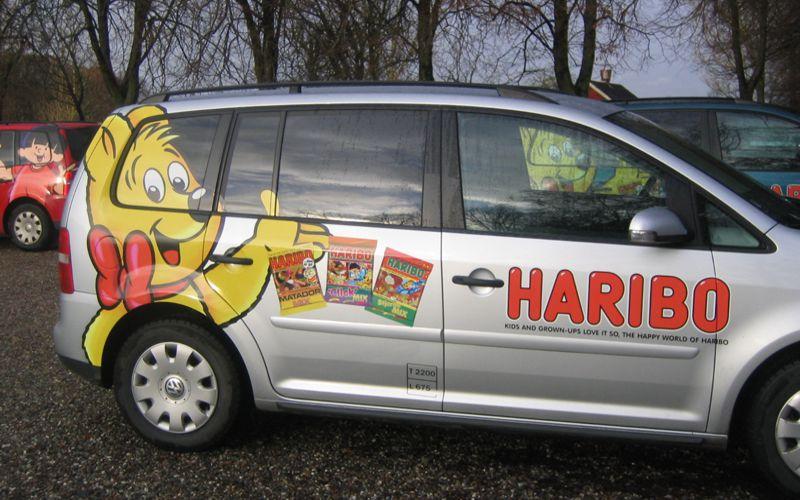 haribo bildekoration med printet folie