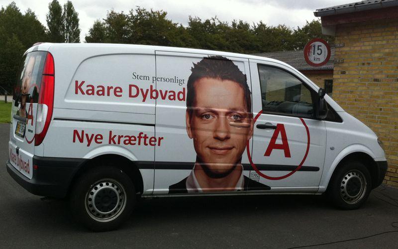 kaare dybvad valgkampagne bildekoration